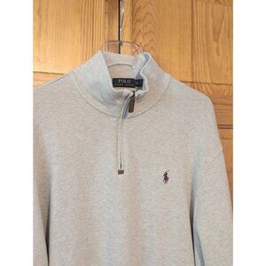 Polo Ralph Lauren Men's Pullover Sweater 1/4 Zip Beige Size XXL Tan